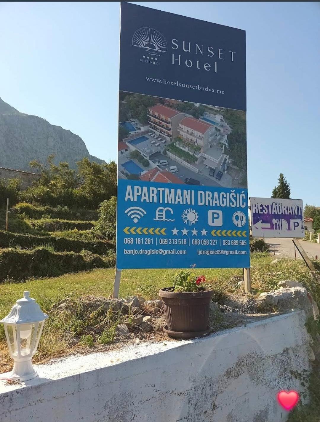Apartments Dragisic Sveti Stefan Kültér fotó